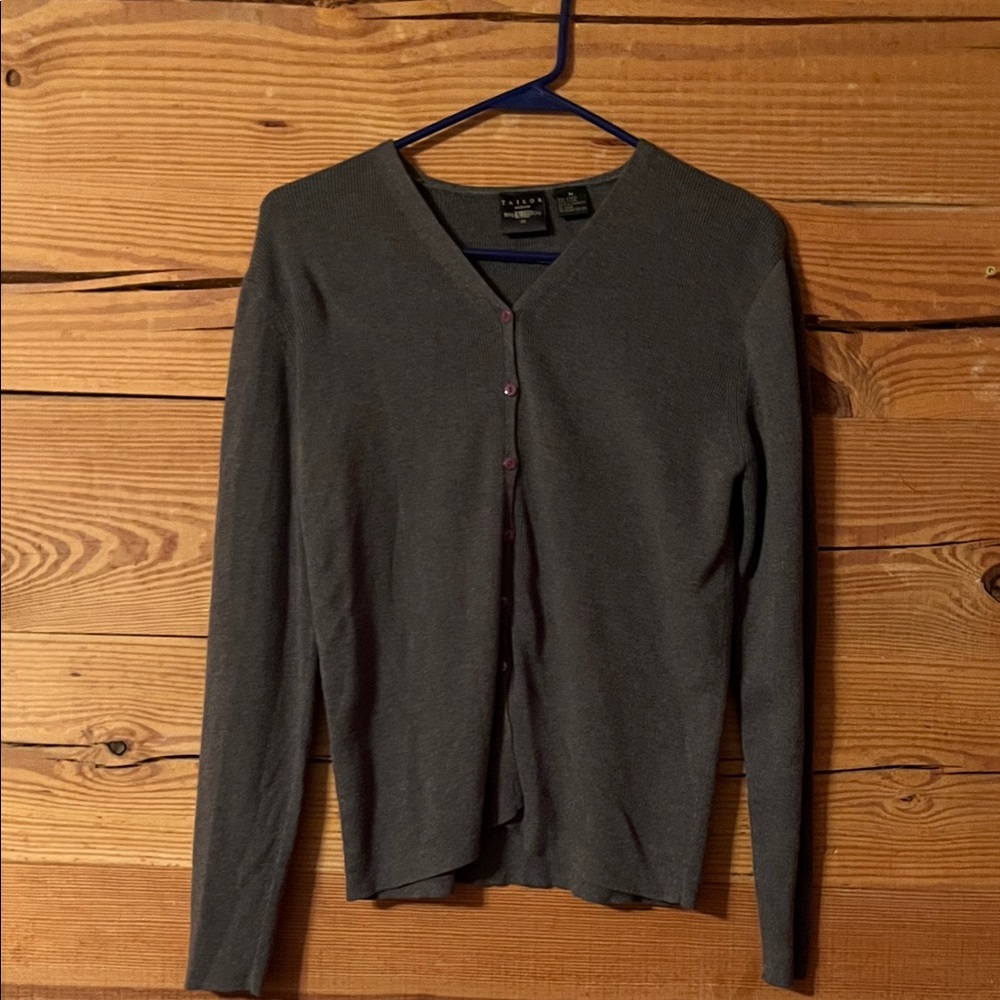Tailor B. Moss Charcoal Cardigan